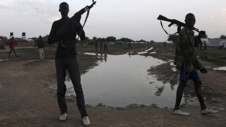 مسلحون في مقاطعة يواي أورور بجنوب السودان